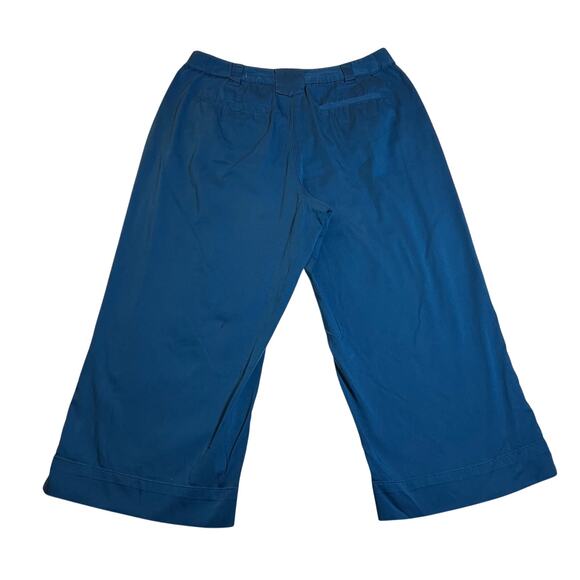 Chico's High Rise Wide Leg Crop Pants Size Medium/8 Colorful Lightweight Summer - Picture 2 of 9